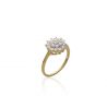 Bague Fleur Oxyde Plaqué Or Rhodié