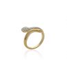Bague Serpent Oxyde Plaqué Or Rhodié