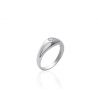 Bague Jonc Anglais Oxyde Argent 925/1000 Rhodié
