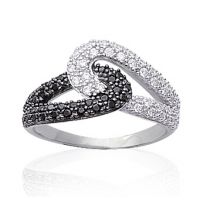 Bague Entrelassée Argent 925 Rhodié