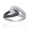 Bague Entrelassée Argent 925 Rhodié