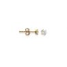 Boucles d'oreilles Puces Boutons Oxyde 4mm Plaqué Or
