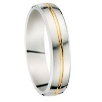 ALLIANCE DEUX ORS CONFORT 18 CARATS LARGEUR 5