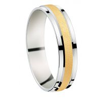 ALLIANCE DEUX ORS CONFORT 18 CARATS LARGEUR 5