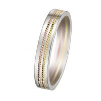ALLIANCE TROIS ORS CONFORT 18 CARATS LARGEUR 3.5