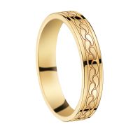 ALLIANCE FANTAISIE CONFORT 18 CARATS LARGEUR 4