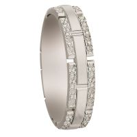 ALLIANCE FANTAISIE OR 18 CARATS LARGEUR 4.5