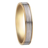 ALLIANCE DEUX ORS 18 CARATS LARGEUR 4