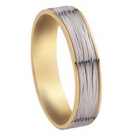 ALLIANCE DEUX ORS 18 CARATS LARGEUR 5