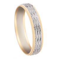 ALLIANCE DEUX ORS 18 CARATS LARGEUR 4.5