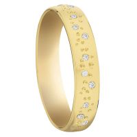 ALLIANCE SERTI 24 DIAMANTS 18 CARATS LARGEUR 4