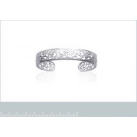 Bracelet Jonc Rigide Dentelle Argent 925/1000
