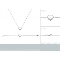 Bracelet Coeur Argent 925/1000