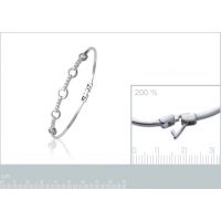 Bracelet Cercle OZ Argent 925/1000 Rhodié
