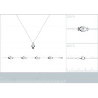 Bracelet PS Argent 925/1000 Rhodié