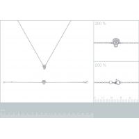 Bracelet Tête de Mort OZ Argent 925/1000 Rhodié