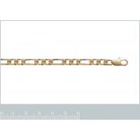 Bracelet Plaqué Or Maille Figaro 1-2
