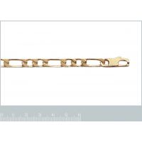 Bracelet Plaqué Or Maille Figaro 1-2