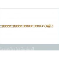 Bracelet Plaqué Or Maille Figaro 1-3
