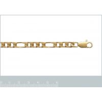 Bracelet Plaqué Or Maille Figaro 1-3