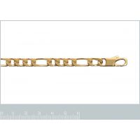 Bracelet Plaqué Or Maille Figaro 1-3