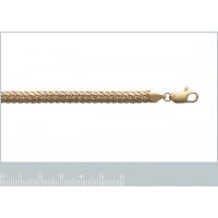 Bracelet Plaqué Or Maille Anglaise