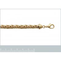Bracelet Plaqué Or Maille Palmier 6mm