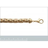 Bracelet Plaqué Or Maille Palmier 9mm