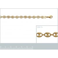 Bracelet Plaqué Or Maille Grain de Café