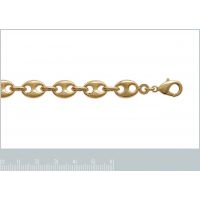 Bracelet Plaqué Or Maille Grain de Café