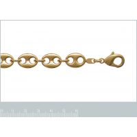 Bracelet Plaqué Or Maille Grain de Café