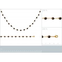 Bracelet Resine noire et Plaqué Or