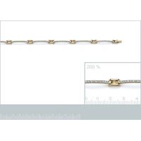 Bracelet Rivière OZ Plaqué Or Rhodié