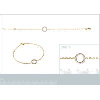 Bracelet OZ Plaqué Or Rhodié