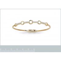 Bracelet Rigide OZ Plaqué Or Rhodié