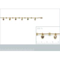 Bracelet Coeurs PS Plaqué Or