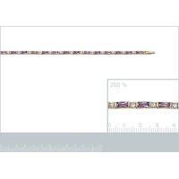 Bracelet Riviére Pierre de couleur Couleurs Plaqué Or