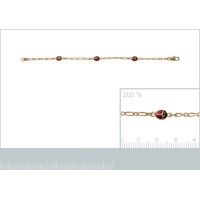 Bracelet Enfant Coccinelle Plaqué Or