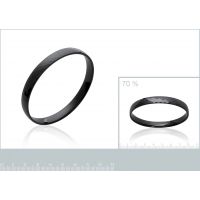 Bracelet Rigide Céramique Facetée Acier