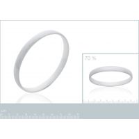 Bracelet Rigide Céramique Facetée Acier