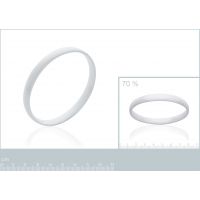 Bracelet Blanc Céramique Acier