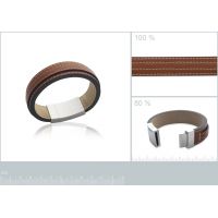 Bracelet Rock Acier / Cuir