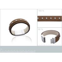 Bracelet Rock Acier / Cuir