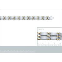 Bracelet Bicolore Acier PL-OR
