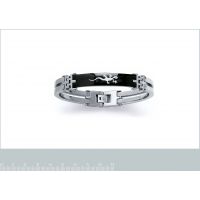 Bracelet Rigide Lezard Acier et Ruthénium