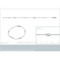 Bracelet OZ PERLE Argent 925/1000 Rhodié