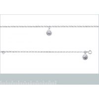 Chaîne Cheville Soleil Argent 925/1000