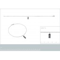 Chaîne Cheville Tiki Argent 925/1000 Largeur 4mm
