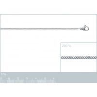 Chaîne Maille Gourmette Acier Largeur 1mm
