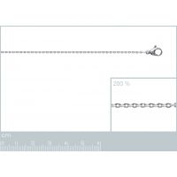 Chaîne Maille Forcat Acier Largeur 1mm